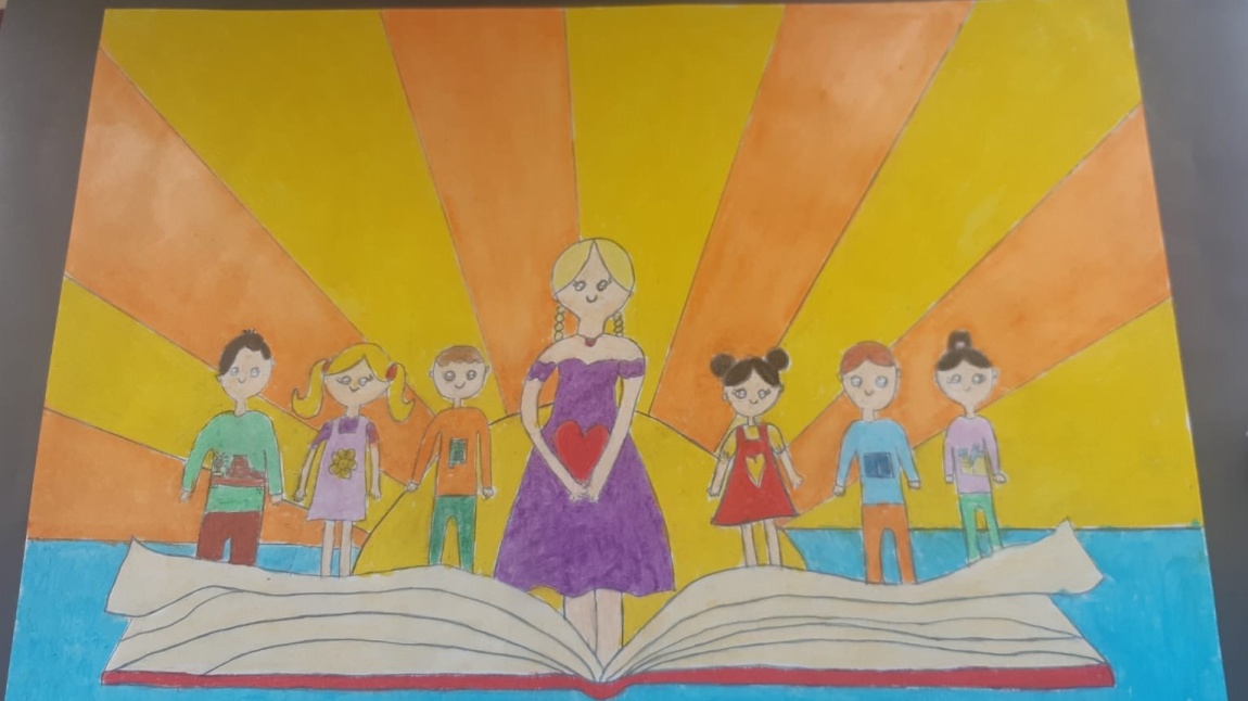 Okulumuz 4/E  Sınıfı Öğrencisi Mihra Nur IŞLAK Resim Yarışmasında İlçe 1.Si  Oldu